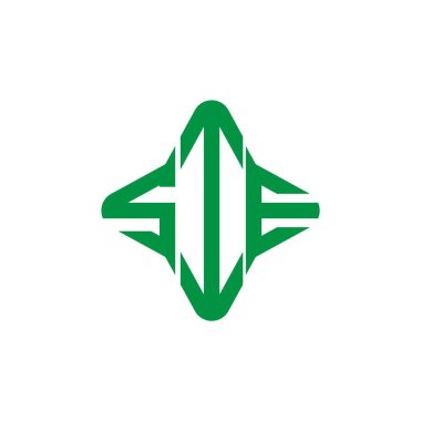 SIE harf logosu vektör grafikli yaratıcı tasarım