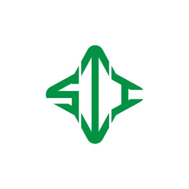 SII harf logosu, vektör grafikli yaratıcı tasarım