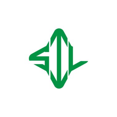 Vektör grafikli SIL harf logosu yaratıcı tasarımı