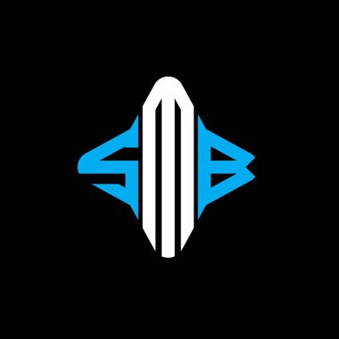 SMB harf logosu vektör grafikli yaratıcı tasarım