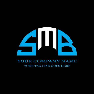 SMB harf logosu vektör grafikli yaratıcı tasarım