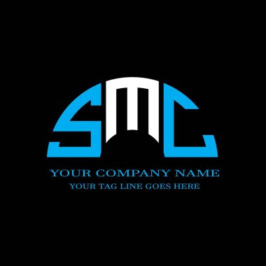 SMC harf logosu vektör grafikli yaratıcı tasarım