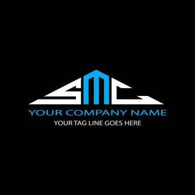 SMC harf logosu vektör grafikli yaratıcı tasarım
