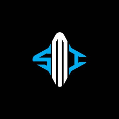 SMI harf logosu vektör grafikli yaratıcı tasarım