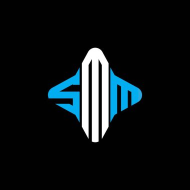 SMM harf logosu vektör grafikli yaratıcı tasarım