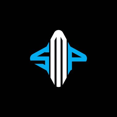 SMP harfi logosu vektör grafikli yaratıcı tasarım