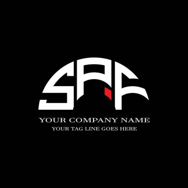 SPF harf logosu vektör grafikli yaratıcı tasarım