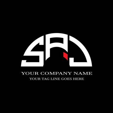SPJ harf logosu vektör grafikli yaratıcı tasarım