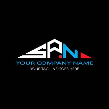 SPN harf logosu vektör grafikli yaratıcı tasarım
