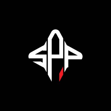 SPP harfi logosu vektör grafikli yaratıcı tasarım