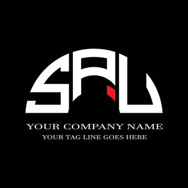 SPU harf logosu vektör grafikli yaratıcı tasarım