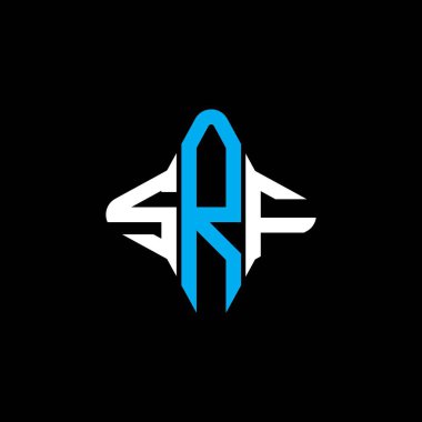 SRF harf logosu vektör grafikli yaratıcı tasarım