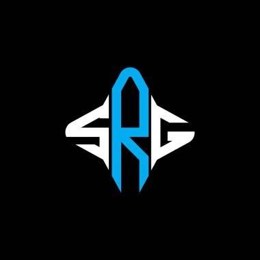 SRG harf logosu vektör grafikli yaratıcı tasarım