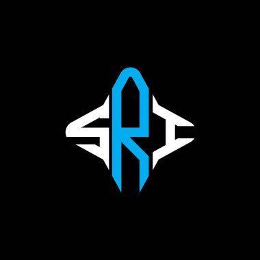 SRI harf logosu vektör grafikli yaratıcı tasarım