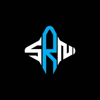 SRN harf logosu vektör grafikli yaratıcı tasarım