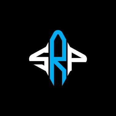 SRP harf logosu vektör grafikli yaratıcı tasarım
