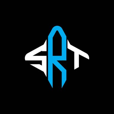 SRT harf logosu vektör grafikli yaratıcı tasarım