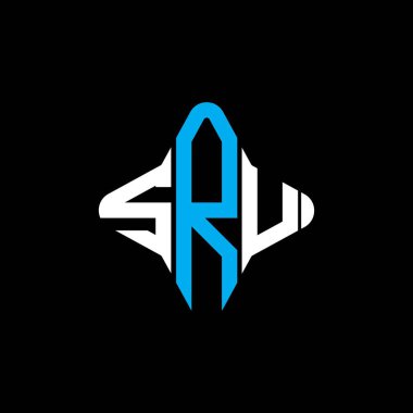 SRU harf logosu vektör grafikli yaratıcı tasarım