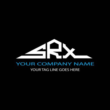 SRX harf logosu vektör grafikli yaratıcı tasarım