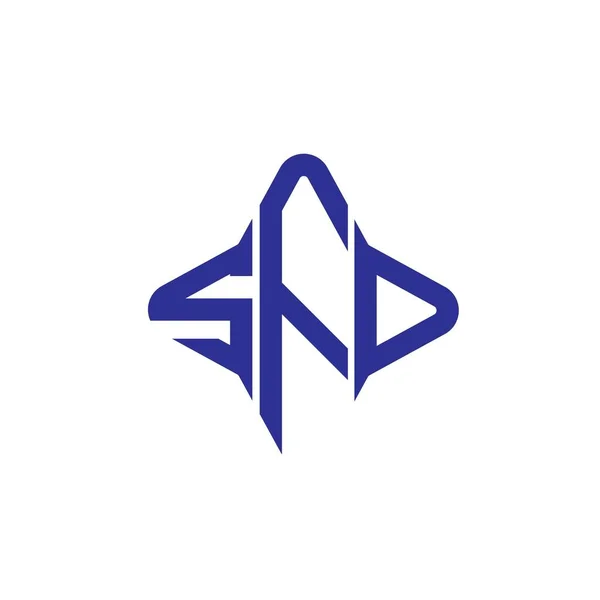 Sfd Letra Logo Diseño Creativo Con Gráfico Vectorial — Vector de stock