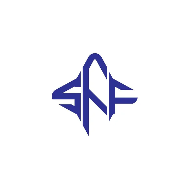 Sff Letra Logo Diseño Creativo Con Gráfico Vectorial — Vector de stock