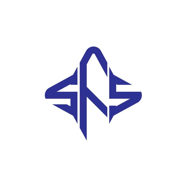 Sfs Letter Logo Creatief Ontwerp Met Vector Grafisch — Stockvector