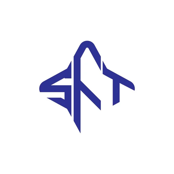 Sft Letra Logo Diseño Creativo Con Gráfico Vectorial — Vector de stock