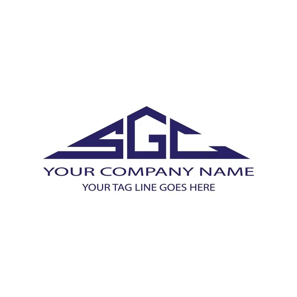 Diseño Creativo Del Logotipo Letra Sgc Con Gráfico Vectorial — Vector de stock