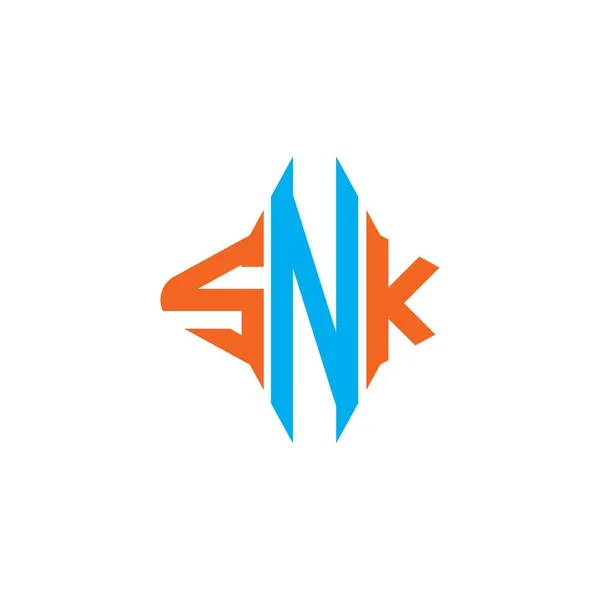 Snk Letter Logo Creative Design Vector Graphic — Stock Vector