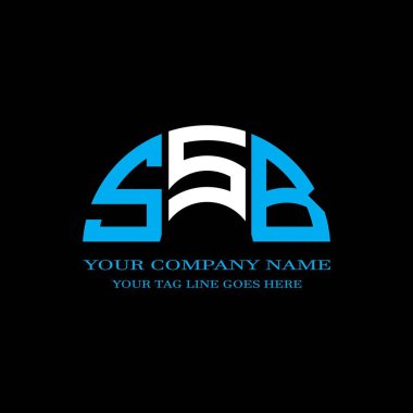 SSB harf logosu vektör grafikli yaratıcı tasarım