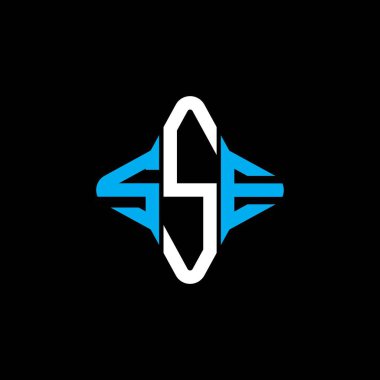 SSE harfi logosu vektör grafikli yaratıcı tasarım