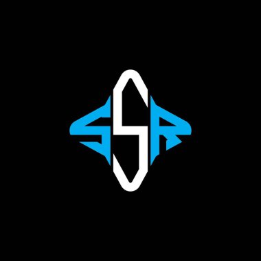 SSR harf logosu vektör grafikli yaratıcı tasarım