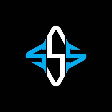 SSS harf logosu vektör grafikli yaratıcı tasarım