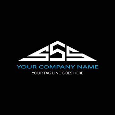 SSS harf logosu vektör grafikli yaratıcı tasarım