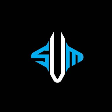 SUM harf logosu vektör grafikli yaratıcı tasarım