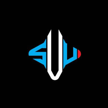 SUU harfi logosu vektör grafikli yaratıcı tasarım