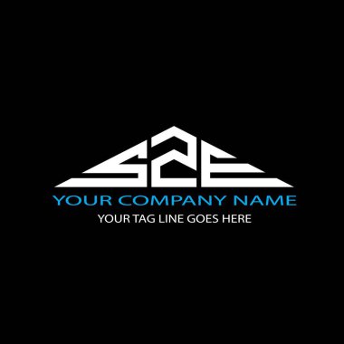SZE harf logosu vektör grafikli yaratıcı tasarım