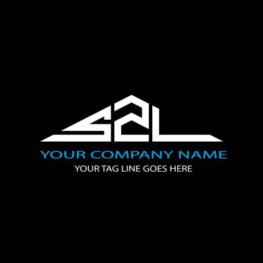 Vektör grafikli SZL harf logosu yaratıcı tasarımı