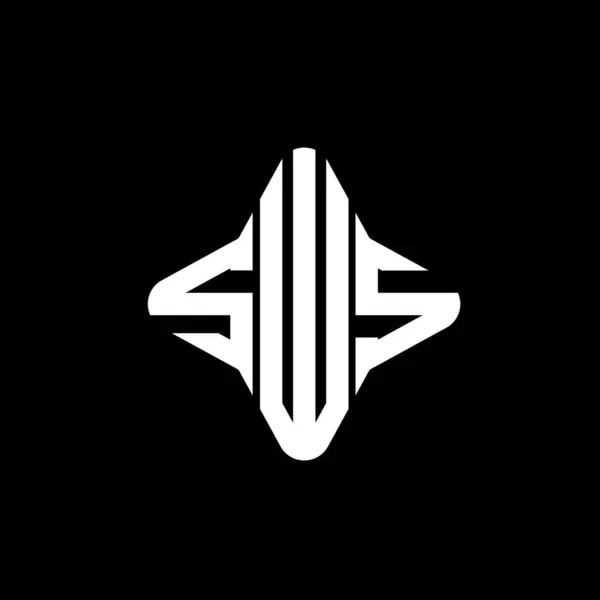 Sws Letter Logo Creative Design Vector Graphic — Stock Vector