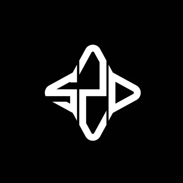 Szd Λογότυπο Δημιουργικό Σχεδιασμό Διανυσματικό Γραφικό — Διανυσματικό Αρχείο