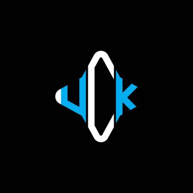 UCK harf logosu vektör grafikli yaratıcı tasarım