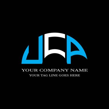 UCP harf logosu vektör grafikli yaratıcı tasarım