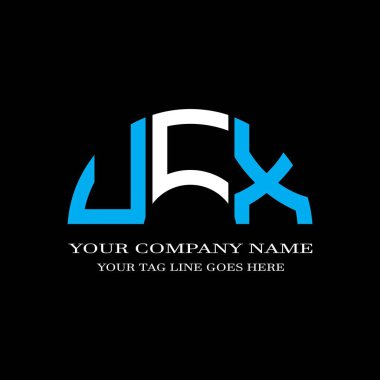 UCX harf logosu vektör grafikli yaratıcı tasarım