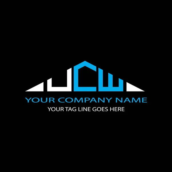 Ucw Letra Logotipo Design Criativo Com Gráfico Vetorial —  Vetores de Stock