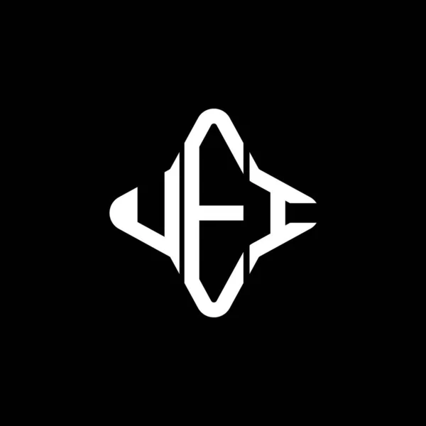 Uei Λογότυπο Δημιουργικό Σχεδιασμό Διανυσματικό Γραφικό — Διανυσματικό Αρχείο