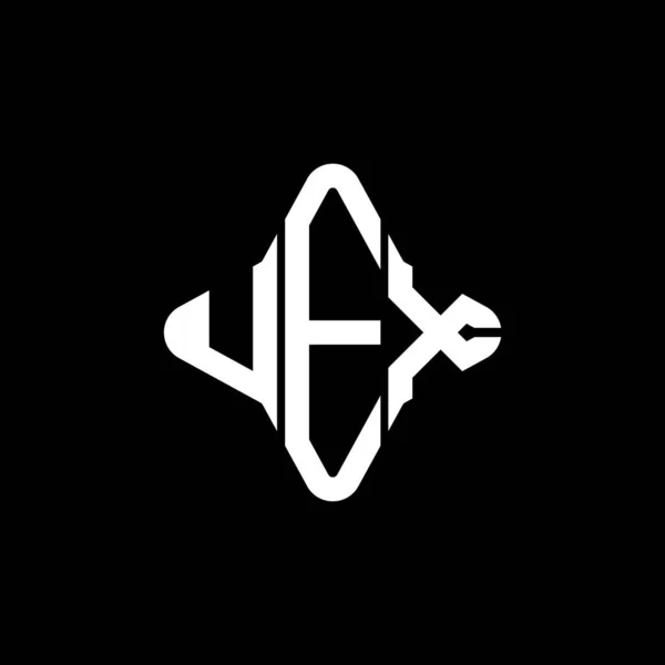 Logo Lettera Uex Design Creativo Con Grafica Vettoriale — Vettoriale Stock