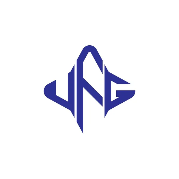 Vektör Grafikli Ufg Harf Logosu Yaratıcı Tasarımı — Stok Vektör