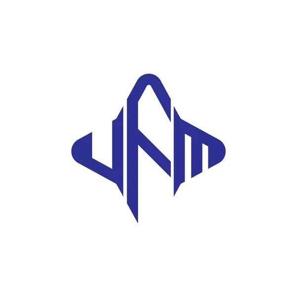 ベクトルグラフィックとUfmの手紙のロゴの創造的なデザイン — ストックベクタ