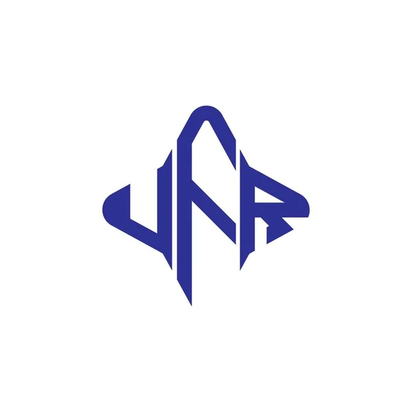 Vektör Grafikli Ufr Harf Logosu Yaratıcı Tasarımı — Stok Vektör