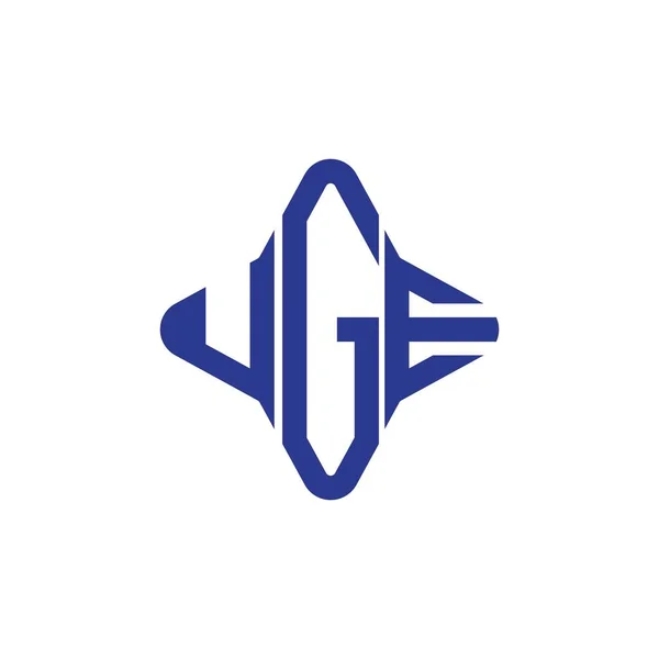 Logo Lettera Uge Design Creativo Con Grafica Vettoriale — Vettoriale Stock